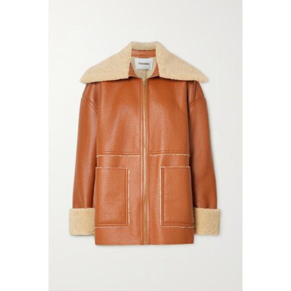 Nanushka Faux Shearling Beryl Coat